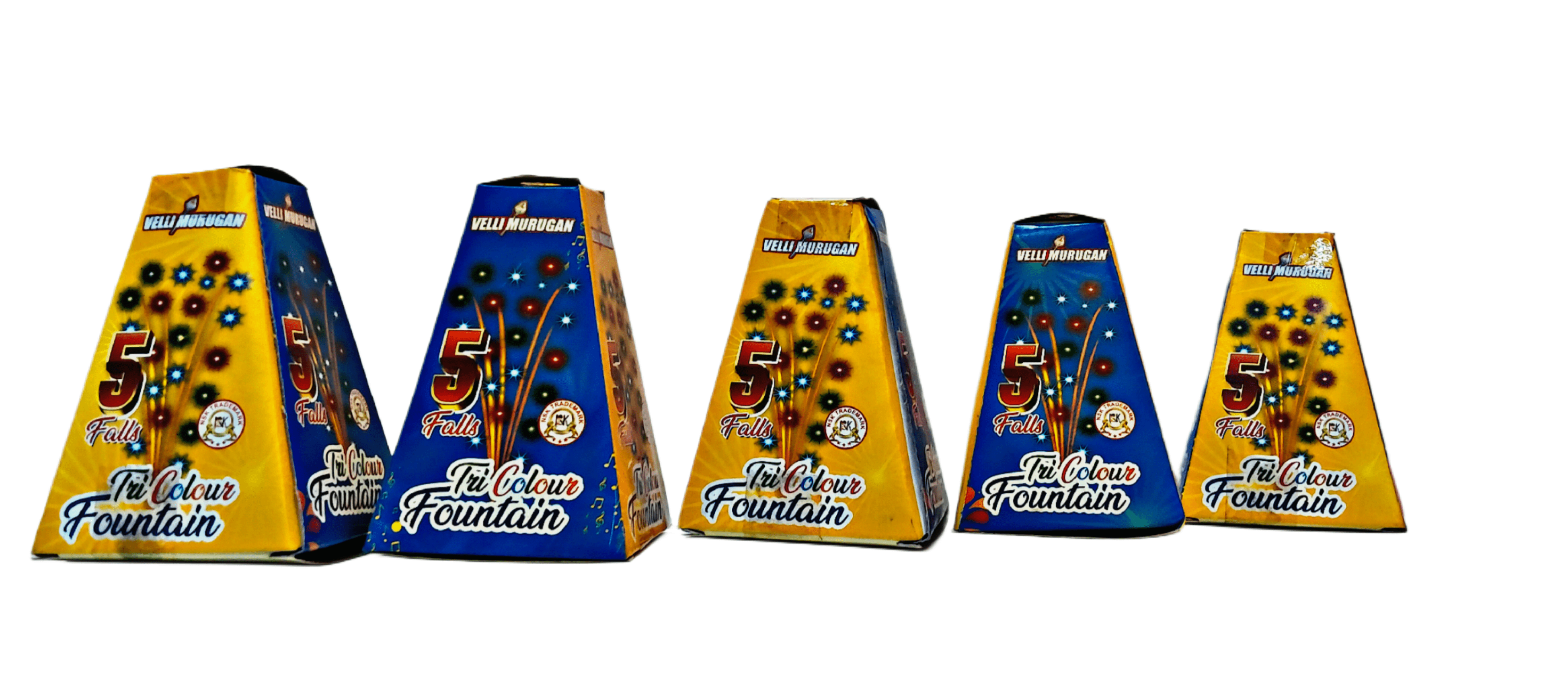 Tricolour Fountain (5Pcs)-Colour