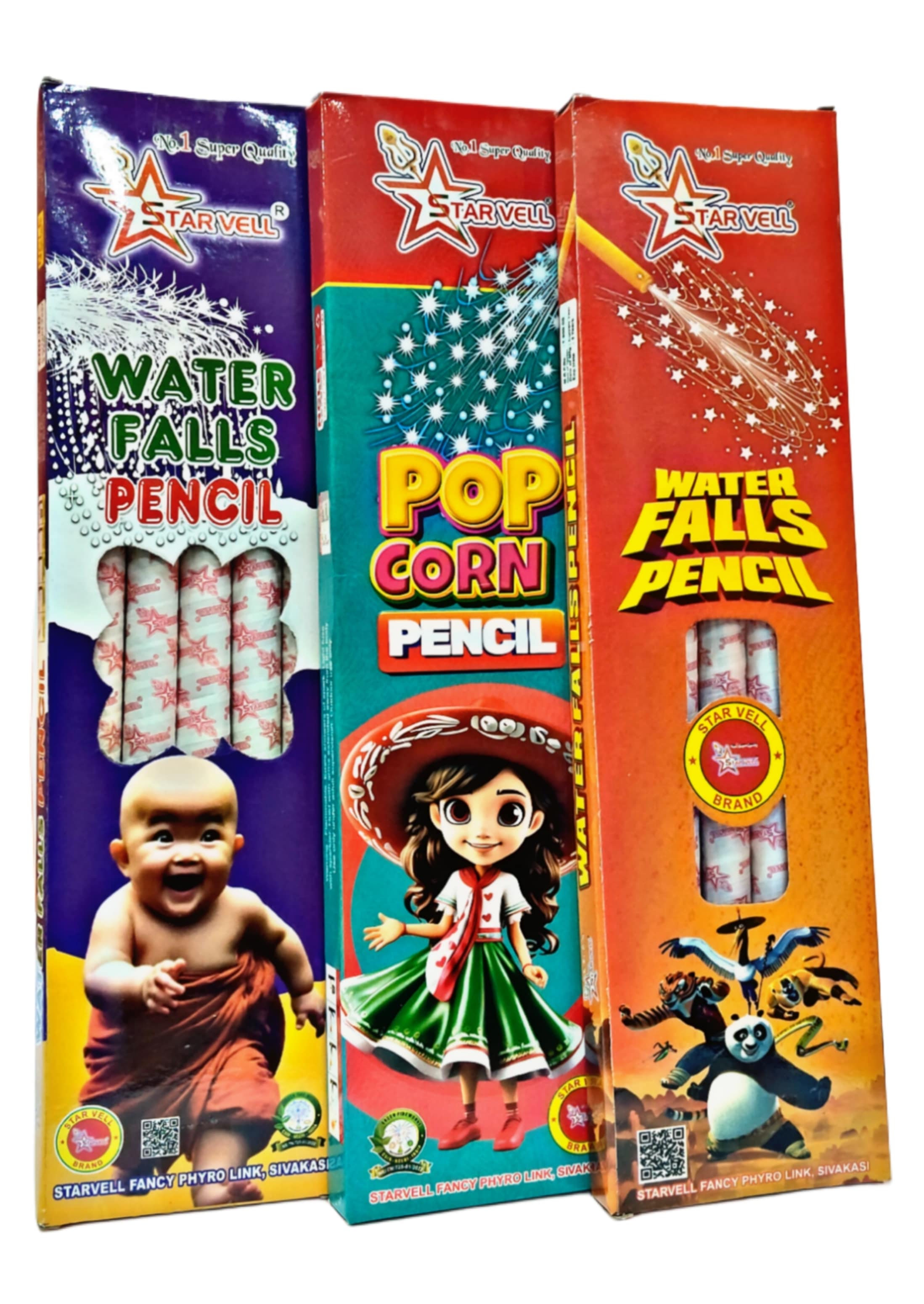 Pencil (Water Falls / Popcorn) (5Pcs)