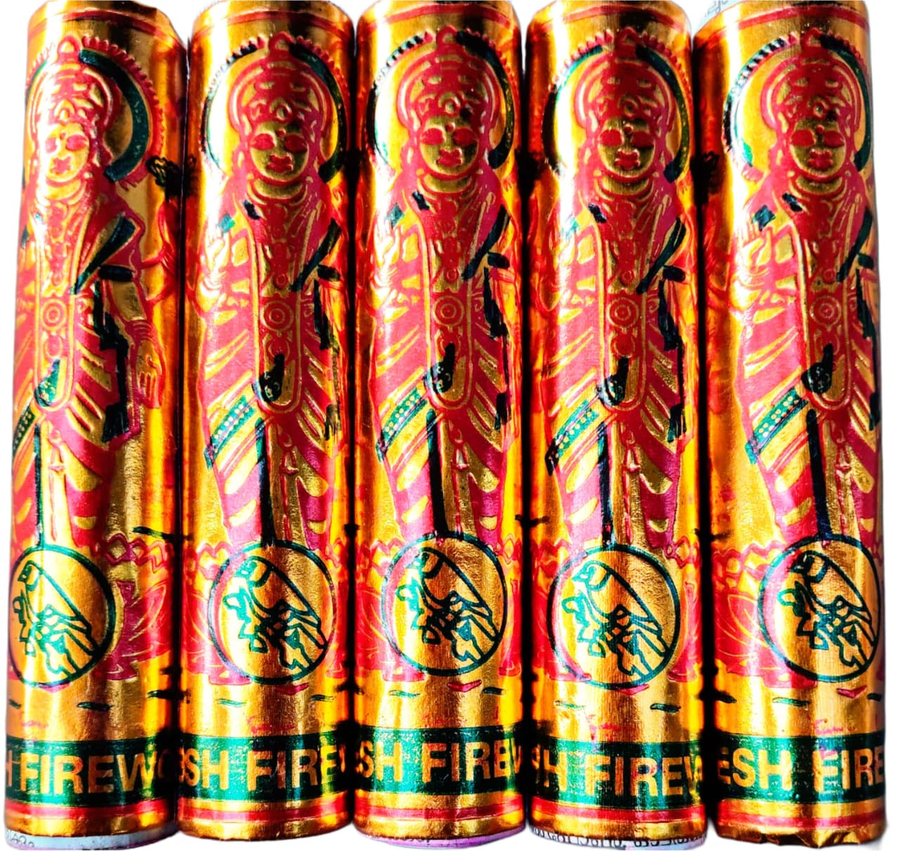 4" Gold Lakshmi / Bheem (5Pcs)